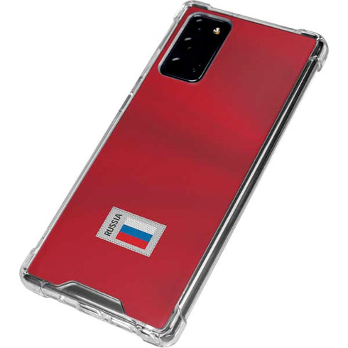 Russia Soccer Flag Galaxy Note20 5G Clear Case